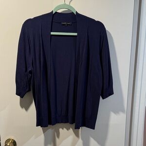 JEANNE PIERRE Navy Blue Cardigan